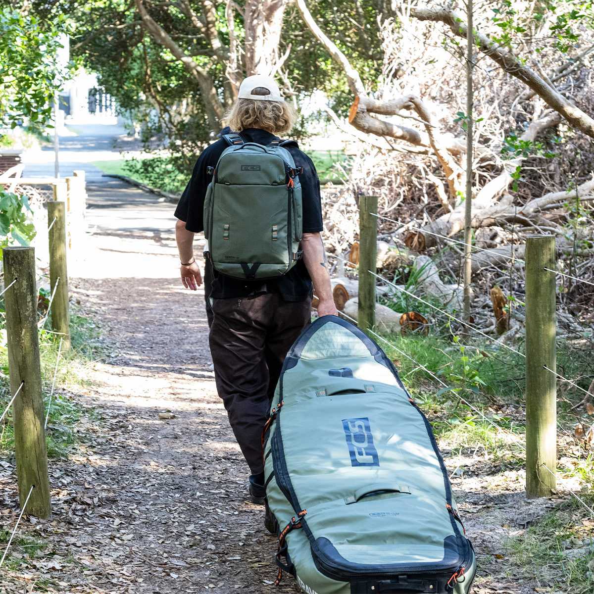 FCS Travel 4 Shortboard/Fish Wheelie Cover