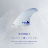 FCS II Performer White Edition Tri Fin Set